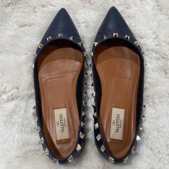 Valentino leather flats with studs - Picture 8 of 8